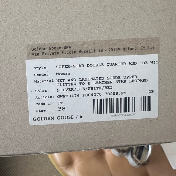 Limited Edition Golden Goose Superstar sneakers, size 38 - Picture 11 of 14